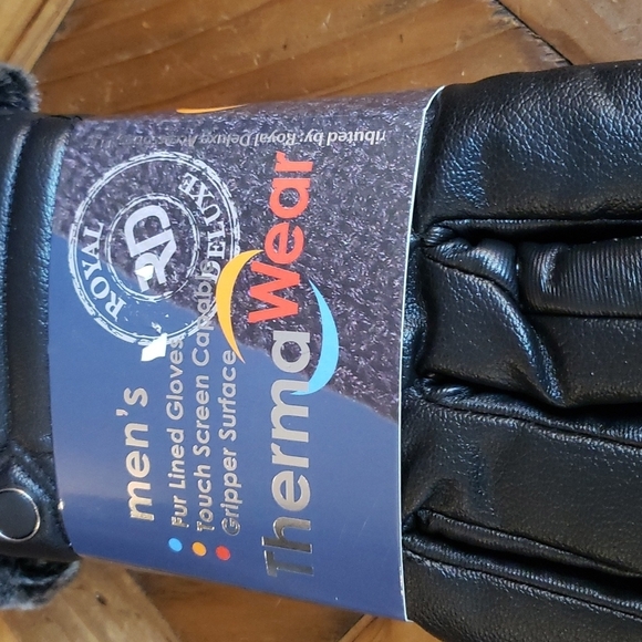 MEN'S Therma Wear Gloves Royal Deluxe - Picture 2 of 2